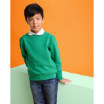 Pullover aus Baumwolle mit Rippbündchen 280 g/m² Roly Direct Clasica farbe smaragdgrün zweite Gebrauchsansicht