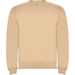 Pullover aus Baumwolle mit Rippbündchen 280 g/m² Roly Direct Clasica farbe hellbraun erste Gebrauchsansicht