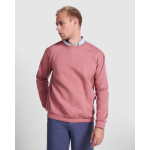 Pullover aus Baumwolle mit Rippbündchen 280 g/m² Roly Direct Clasica farbe fuchsrot erste Gebrauchsansicht