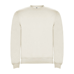 Pullover aus Baumwolle mit Rippbündchen 280 g/m2 Roly Direct Clasica farbe gebrochen weiß zweite Ansicht