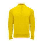 Sweatshirt aus Polyester mit Reißverschluss 200 g/m2 Roly Direct Epiro farbe gelb zweite Ansicht