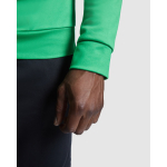 Polyester-Sweatshirt mit Reißverschluss, 200 g/m², Roly Epiro Direct farbe grün zweite Detailansicht