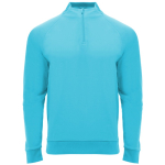Polyester-Sweatshirt mit Reißverschluss, 200 g/m², Roly Epiro Direct farbe türkis erste Gebrauchsansicht
