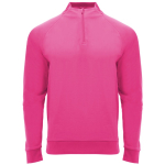 Polyester-Sweatshirt mit Reißverschluss, 200 g/m², Roly Epiro Direct farbe neonrosa erste Gebrauchsansicht