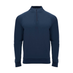 Sweatshirt aus Polyester mit Reißverschluss 200 g/m2 Roly Direct Epiro farbe marineblau zweite Ansicht