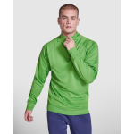 Sweatshirt aus Polyester mit Reißverschluss 200 g/m2 Roly Direct Epiro farbe neongrün erste Gebrauchsansicht