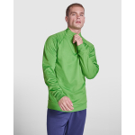 Sweatshirt aus Polyester mit Reißverschluss 200 g/m2 Roly Direct Epiro farbe neongrün vierte Gebrauchsansicht