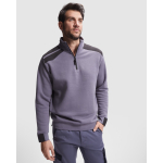 Arbeits-Pullover aus Baumwolle und Polyester 280 g/m2 Roly Maverick farbe schwarz erste Gebrauchsansicht