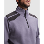 Arbeits-Pullover aus Baumwolle und Polyester 280 g/m2 Roly Maverick farbe schwarz zweite Detailansicht