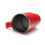 Thermoflasche aus recyceltem Edelstahl mit Strohhalm 870 ml farbe rot dritte Detailansicht