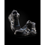 Sportliche Arbeitsstiefel mit Zehenschutzkappe aus Glasfaser Roly farbe marineblau vierte Gebrauchsansicht
