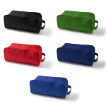 Schuhbeutel aus Polyester mit praktischem Tragegriff farbe rot dritte Detailansicht