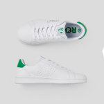 Sportliche Turnschuhe im klassischen Stil mit Gummisohle Roly Direct farbe grün erste Detailansicht