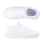 Freizeitschuhe mit Gummisohle und mikroperforierter Zunge Roly Direct farbe weiß erste Detailansicht