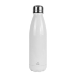 Flasche mit weißer Oberfläche für Sublimationsdruck 750ml City farbe weiß zweite Ansicht