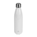 Flasche mit weißer Oberfläche für Sublimationsdruck 750ml City farbe weiß dritte Ansicht