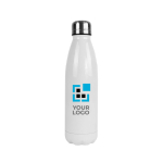 Flasche mit weißer Oberfläche für Sublimationsdruck 750ml City farbe weiß Ansicht mit Druckbereich