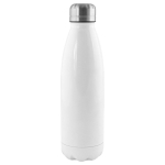 Recycelte Edelstahl-Thermoflaschen 500ml farbe weiß erste Ansicht
