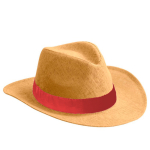 Papierhut mit Band in verschiedenen Farben zur Personalisierung farbe rot erste Ansicht