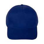 5-Panel-Mütze aus 100% Baumwolle mit Klettverschluss farbe marineblau