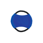 Frisbee ideal für Haustiere mit stabilem Baumwollseil farbe blau erste Ansicht