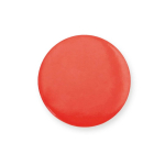 Runde, glänzende Anstecknadel mit Sicherheitsverschluss farbe rot erste Ansicht