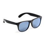 Sonnenbrille in matten Farben mit schwarzen, transparenten Gläsern farbe schwarz sechste Ansicht