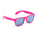 Sonnenbrille in matten Farben mit schwarzen, transparenten Gläsern farbe pink zweite Ansicht