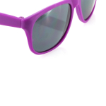 Sonnenbrille in matten Farben mit schwarzen, transparenten Gläsern farbe pink dritte Ansicht