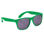 Sonnenbrille in matten Farben mit schwarzen, transparenten Gläsern