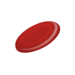 Klassischer Outdoor-Frisbee aus Kunststoff in verschiedenen Farben farbe rot erste Ansicht