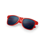 Sonnenbrille mit durchsichtigem Farbdesign und verspiegelten Gläsern farbe gelb siebte Ansicht