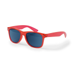 Sonnenbrille mit durchsichtigem Farbdesign und verspiegelten Gläsern farbe gelb achte Ansicht