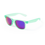 Sonnenbrille mit durchsichtigem Farbdesign und verspiegelten Gläsern farbe grün fünfte Ansicht