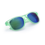 Sonnenbrille mit durchsichtigem Farbdesign und verspiegelten Gläsern farbe grün erste Ansicht