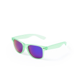 Sonnenbrille mit durchsichtigem Farbdesign und verspiegelten Gläsern