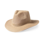 Cowboyhut aus Synthetik mit anpassbarem Band farbe beige