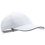 6-Panel-Mütze aus gekämmter Baumwolle mit Schirmanhänger