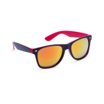 Sonnenbrille mit zweifarbigem Rahmen und verspiegelten Gläsern farbe rot erste Ansicht