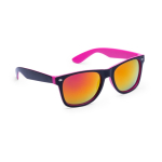 Sonnenbrille mit zweifarbigem Rahmen und verspiegelten Gläsern farbe pink erste Ansicht