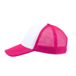 5-Panel-Polyester-Trucker-Style-Cap mit verstellbarem Verschluss achte Ansicht
