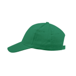 6-Panel-Mütze aus gekämmter Baumwolle mit Klettverschluss dritte Ansicht