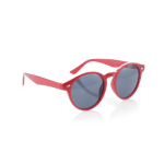 Sonnenbrille mit schwarzen Gläsern und runden UV400-Gläsern farbe rot erste Ansicht