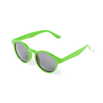 Sonnenbrille mit schwarzen Gläsern und runden UV400-Gläsern farbe grün erste Ansicht