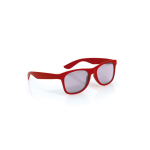 Kindersonnenbrille in verschiedenen Farben mit schwarzen Gläsern farbe rot zweite Ansicht