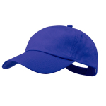 5-Panel-Baumwollmütze mit Klettverschluss in verschiedenen Farben farbe blau erste Ansicht