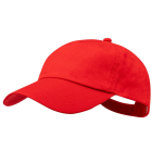 5-Panel-Baumwollmütze mit Klettverschluss in verschiedenen Farben farbe rot erste Ansicht