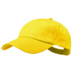 5-Panel-Baumwollmütze mit Klettverschluss in verschiedenen Farben farbe gelb erste Ansicht