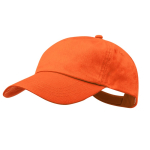5-Panel-Baumwollmütze mit Klettverschluss in verschiedenen Farben farbe orange erste Ansicht