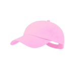 5-Panel-Baumwollmütze mit Klettverschluss in verschiedenen Farben farbe rosa erste Ansicht